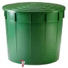 STEFANPLAST sadevesisäiliö 500L kannella ja hanalla Ø100x85cm vihreä