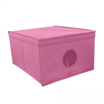 ORDINETT taittolaatikko L 50x40x25cm kukkakuvio
