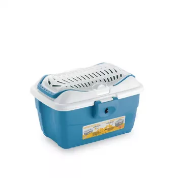 STEFANPLAST kuljetuslaatikko Mini Gulliver 40x30x24cm valkoinen/sininen