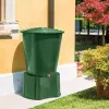 STEFANPLAST sadevesitynnyri 310L kannella ja hanalla, vihreä, Ø80x97cm