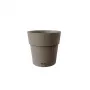 STEFANPLAST Ethica kukkaruukku aluslautasella Ø20x19cm ruskea