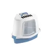 STEFANPLAST kissanvessa Sprint Corner Plus 56x40x40cm sininen/valkoinen