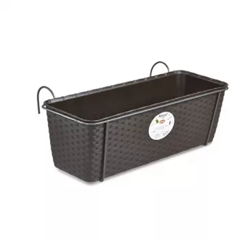 STEFANPLAST parvekekukkalaatikko metallikiinnikkeellä ruskea 50x18x16 cm