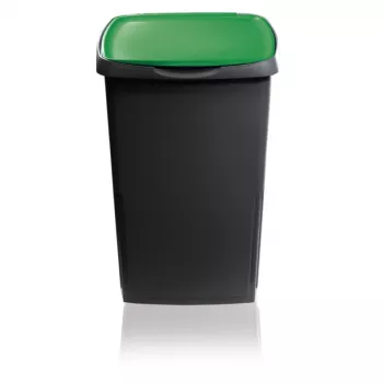 GIOSTYLE Eco Solution 45L jäteastia, 37x36x53,5cm, tummanharmaa/vihreä