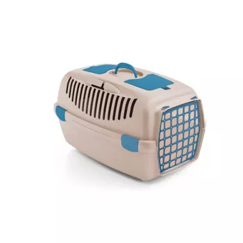 STEFANPLAST Gulliver 3 lemmikkien kuljetuslaatikko 61x40x38 cm valkoinen travertiini muoviovea