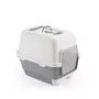 STEFANPLAST Cathy Clever & Smart kissanvessa hupulla, valkoinen/harmaa, 58x45x48 cm