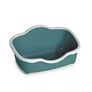 STEFANPLAST kissanvessa Tres Chic avoin 56x38,5x26 cm valkoinen/vihreä