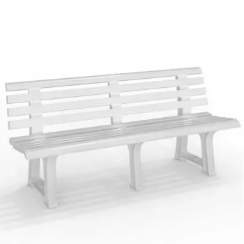 BICA puutarhapenkki Olimpia 150x53x77cm valkoinen