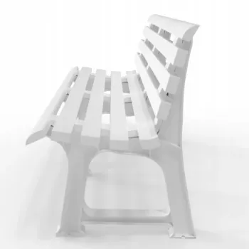 BICA puutarhapenkki Olimpia 150x53x77cm valkoinen