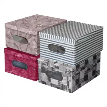 ORDINETT vinyylitaittolaatikko 50x40x25cm Marilyn Box assorteerattu