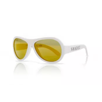 SHADEZ Classic White Teeny lasten aurinkolasit, 7-15 vuotta