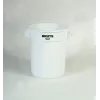 Rubbermaid BRUTE 75,7L valkoinen pyöreä astia ilmanvaihtokanavilla, ilman kantta FG262000WHT