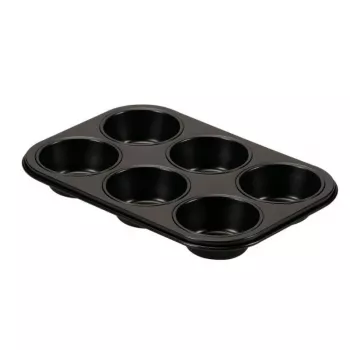 GUARDINI Gardenia muffinivuoka 6 koloa 27 x 18,5 x 2,9 cm hiiliteräs tarttumaton