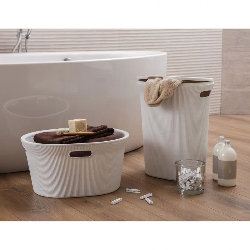 TATAY pyykkilaatikko Baobab 40L valkoinen