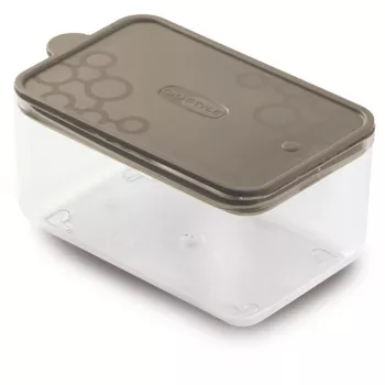 GIOSTYLE Con.Tengo suorakaiteen muotoinen ruokakuppi lemmikeille S 0,7L harmaa-ruskea