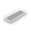 KIS Box Sistemo Organizer 8, 37,5 x 15 x 5 cm, läpinäkyvä/vaaleanharmaa