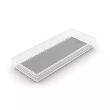 KIS Box Sistemo Organizer 8, 37,5 x 15 x 5 cm, läpinäkyvä/vaaleanharmaa