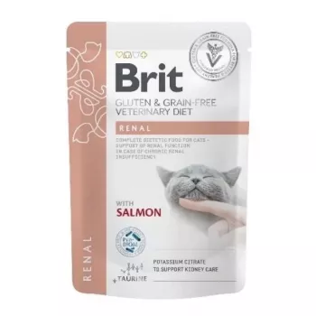 BRIT VD Renal Cat pussi - märkäruoka kissoille - 12x85g