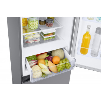 Samsung RL38C600CSA/EG vapaasti seisova jääkaappi-pakastinyhdistelmä, 203 cm korkeus, energiatehokkuusluokka C, hopea
