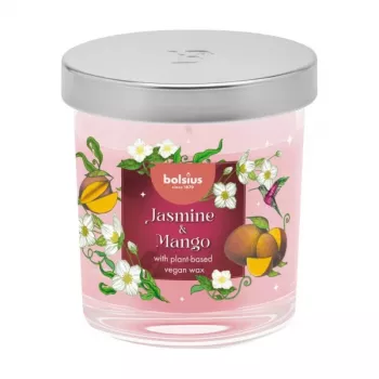 Bolsius Floral Fusion jasmiini & mango tuoksukynttilä lasissa, 80x72 mm