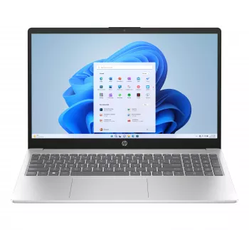 HP 15,6 tuuman FHD kannettava tietokone - Intel Core 3 100U, 8GB RAM, 512GB SSD, FreeDOS, Natural Silver