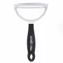 Microplane Peeler XL kuorimaveitsi kirurgisella ruostumattomalla terällä, ergonomisella Soft-Touch-kahvalla, integroidulla perunansilmäpoistajalla, musta