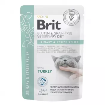 BRIT VD Urinary and Stress Relief Pouch - märkäruoka kissoille - 12x85g