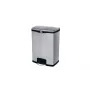 Rubbermaid Slim Jim 90L ruostumaton teräs poljinjäteastia, hopea/musta, etupoljin 1901999