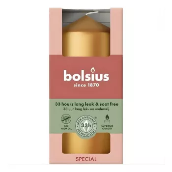 BOLSIUS kynttilälieriö Ø120x58 mm kulta
