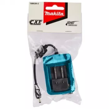 Makita CXT 12V max Li-Ion akkuadapteri DC-holkkipistokkeella (5,5 x 2,1 mm), 2,2A
