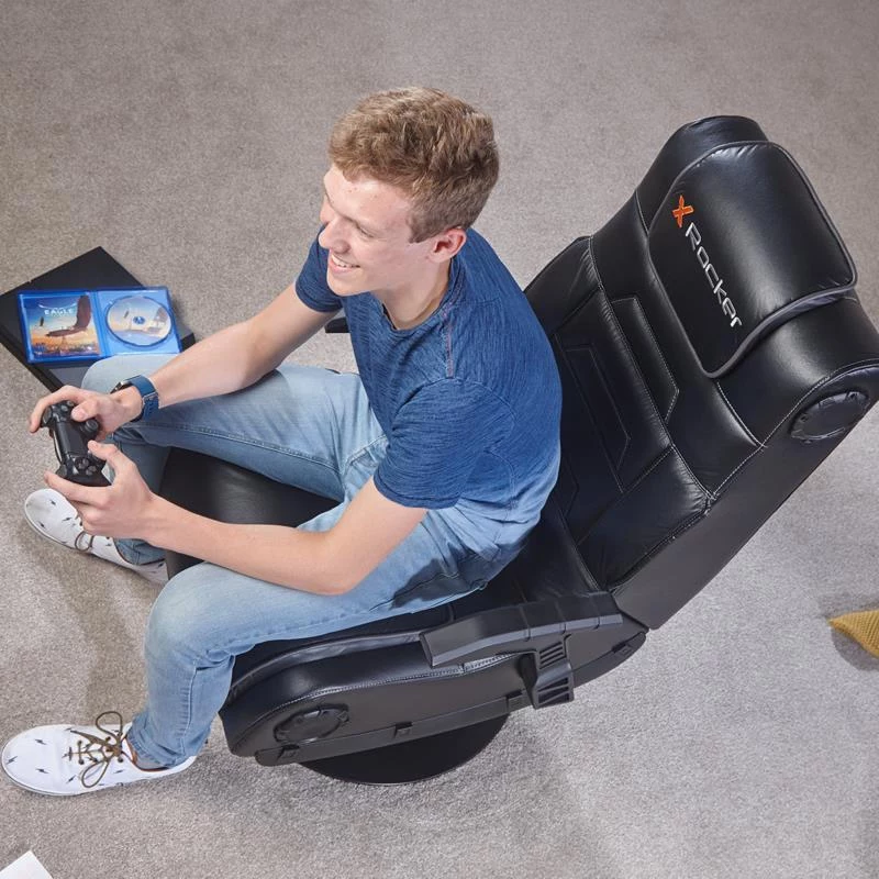 X Rocker Pro 4.1 jalustapelituoli 2.1-surround-äänellä, värinällä ja Bluetoothilla - musta