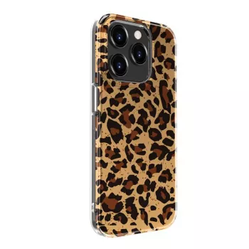 Evelatus Apple iPhone 15 Pro polykarbonaattikuori leopardikuviolla