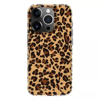 Evelatus Apple iPhone 15 Pro polykarbonaattikuori leopardikuviolla