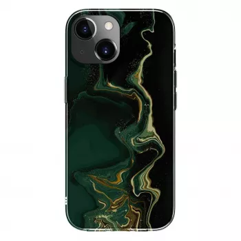 Evelatus Apple iPhone 15 PC marmori tummanvihreä kuori
