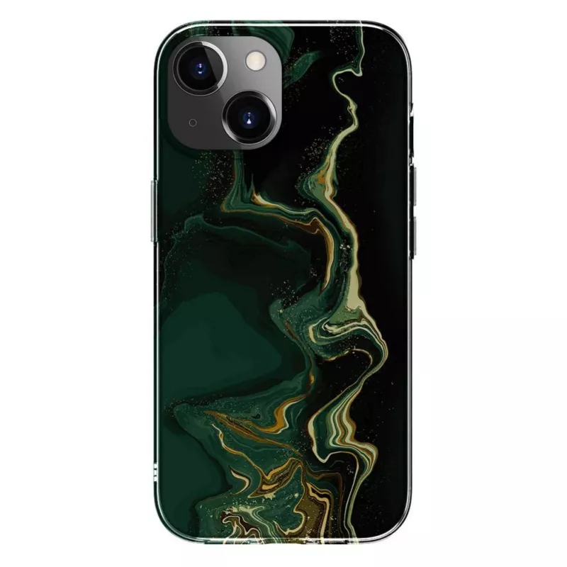 Evelatus Apple iPhone 15 PC marmori tummanvihreä kuori