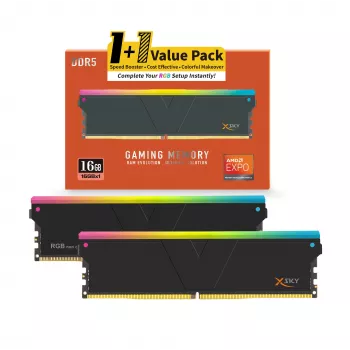 V-Color Manta XSky RGB 16GB DDR5-6000 CL30 EXPO muistimoduuli, musta