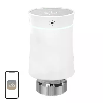 MOES TRV BY100 ZigBee kosketusnäytöllinen termostaattipää