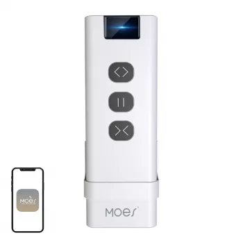 MOES YK2169 ZigBee 3.0 langaton tilannekytkin, 4-osainen, 12 tilannetta, paristokäyttöinen, valkoinen