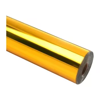 HTVRONT kromi metallinen tarrakalvo, 30,5 cm x 90 cm (kulta)