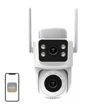 MOES WCM-Q29 8MP kaksoisobjektiivi WLAN-IP-kamera