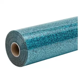 HTVRONT glitter lämpösiirtokalvo, 30,5 cm x 90 cm (sininen)