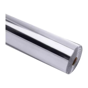 HTVRONT kromi metallinen itseliimautuva kalvo, 30,5 cm x 90 cm (hopea)