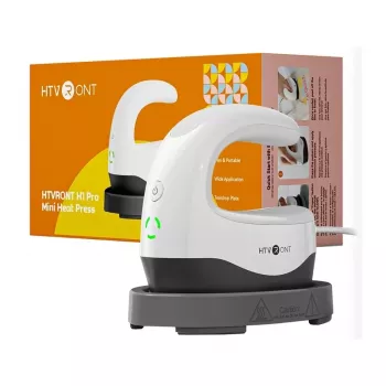HTVRONT Mini5 lämpöpuristin (valkoinen)