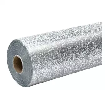 HTVRONT glitter-kalvo lämpösiirtoon, 30,5 cm x 90 cm (hopea)