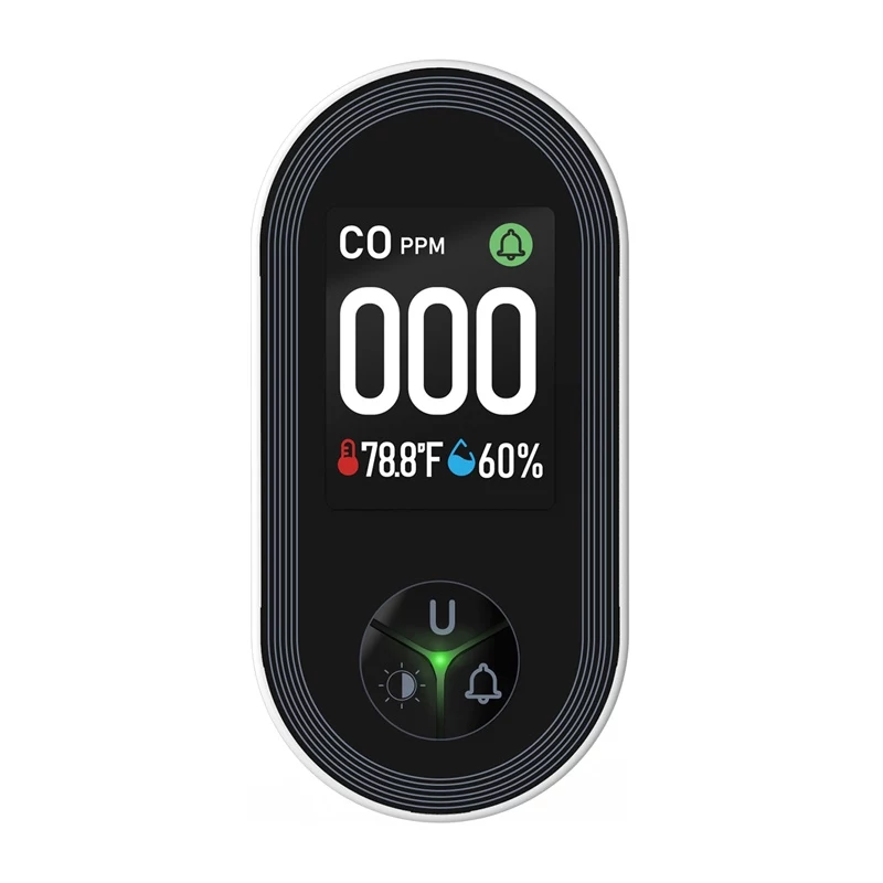MOES S02-CO häkävaroitin, Zigbee 3.0, LCD-näyttö, 85 dB hälytys
