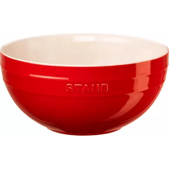 STAUB tarjoiluvati pyöreä 24 cm, kirsikanpunainen