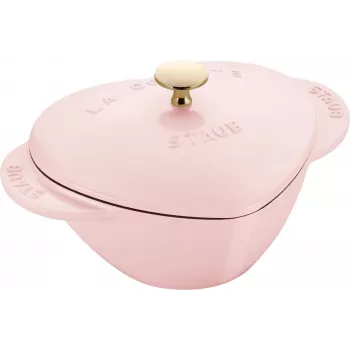 Staub Special Cocotte sydämenmuotoinen valurautapata 1,75 l roosa