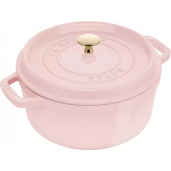 STAUB La Cocotte pyöreä valurautapata 3,8 l Cherry Blossom Pink