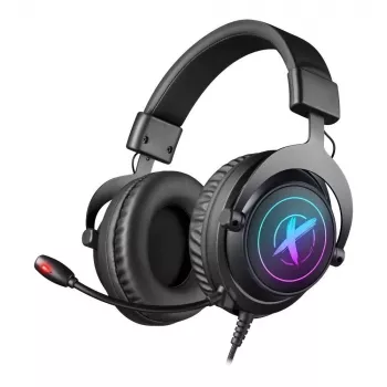 Defender EPIC PRO 7.1 Virtual Surround Sound RGB -peliheadset mikrofonilla, USB, musta