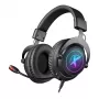 Defender EPIC PRO 7.1 Virtual Surround Sound RGB -peliheadset mikrofonilla, USB, musta